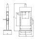 Пресс гидравлический 50 тонн OMA-658B