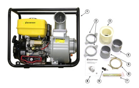 Мотопомпа для грязной воды CHAMPION GP100E