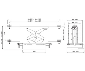 Траверса канавная пневмо-гидравлическая 3 т OMA 542RA.07