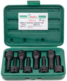Комплект ударных бит TORX Hans 846014-8