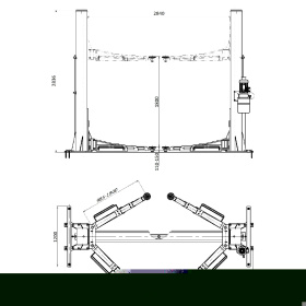Подъемник электрогидравлический 5 тонн KraftWell KRW5EA