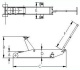 Домкрат подкатной, гидравлический 3 т Compac 3T-C