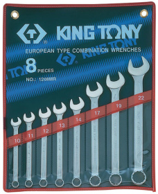 Набор комбинированных ключей King Tony 1208MR