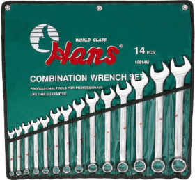 Набор комбинированных гаечных ключей Hans 16615M