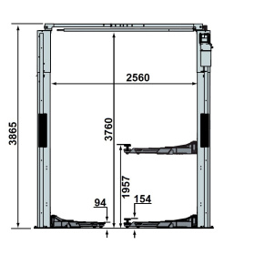 Подъемник двухстоечный 3,5 тонны Rotary SPOA3TM-5-EH1
