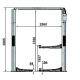 Подъемник двухстоечный 3,5 тонны Rotary SPOA3TM-5-EH1