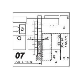 Траверса канавная пневмо-гидравлическая 3 т OMA 542RA.07