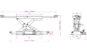 Комплект для сход-развала KraftWell KRW4WA_blue+KRWJ2N